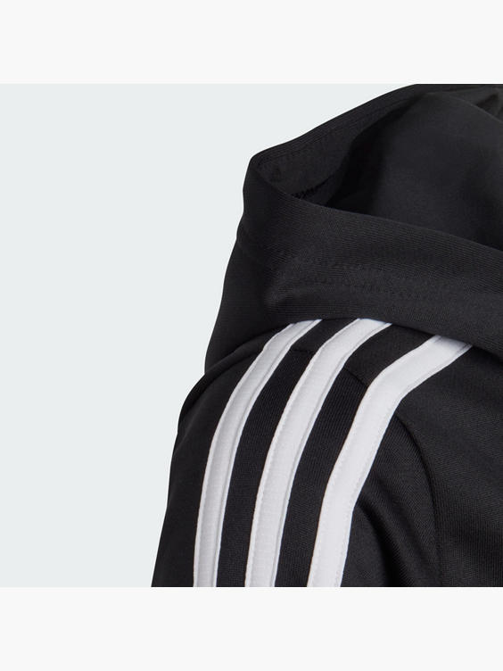 in adidas) Train AEROREADY Trainingsjacke 3-Streifen | DEICHMANN Regular-Fit Essentials Hooded schwarz