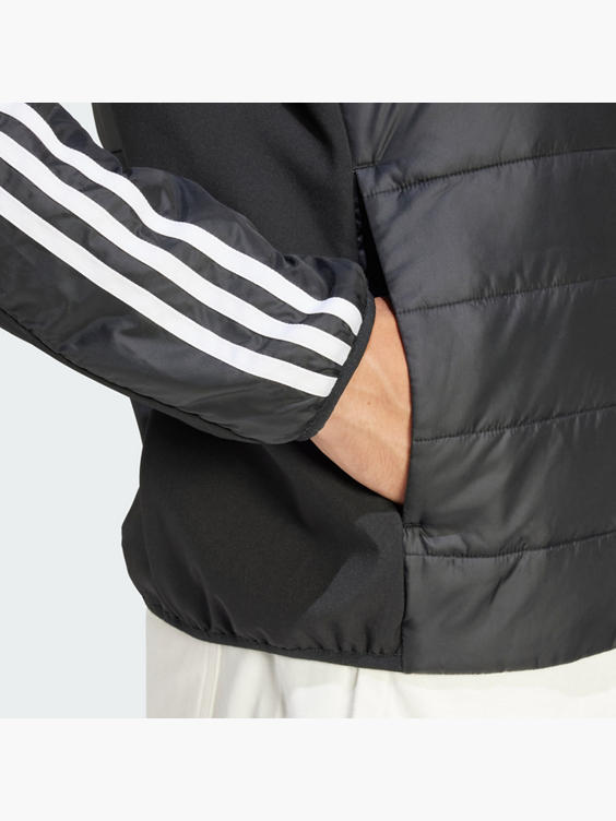 Essentials 3-Streifen Insulated Hooded Hybrid Jacke